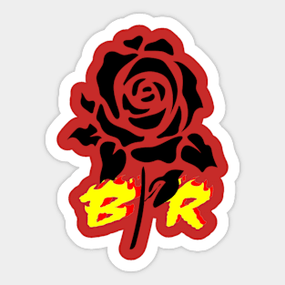 Black Rose Sticker